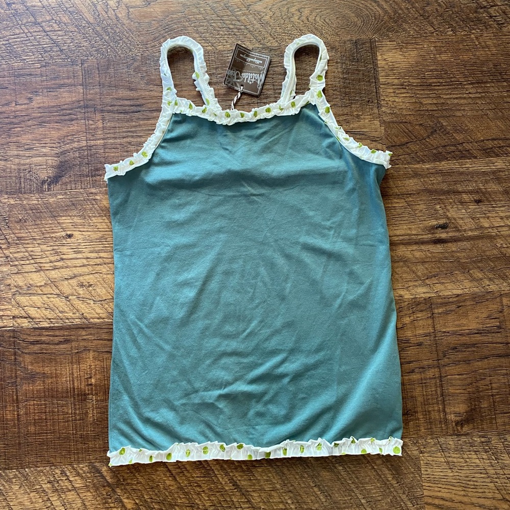 NEW Matilda Jane House Of Cloud Aqua Love Tank Size 12
